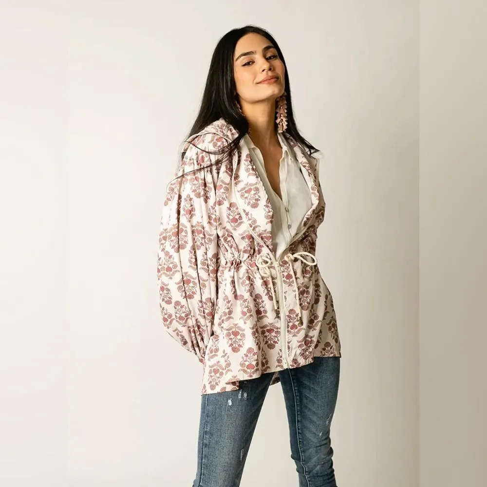 Joyfolie NWT Boho light jacket Luca in cream block XL sold out Gorgeous - Picture 4 of 9